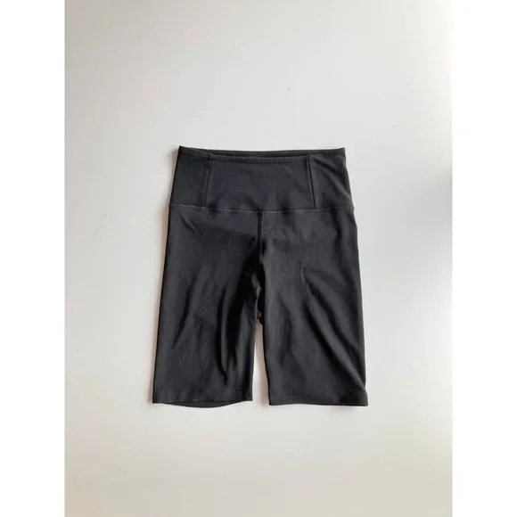 GIRLFRIEND COLLECTIVE Black Float Set Juliet Bra High Rise Bike Shorts, Size S/M - Picture 7 of 16